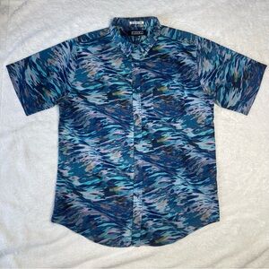 Ezekiel Blue Multicolor Pattern Shirt